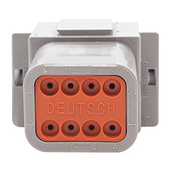 8W FEMALE HOUSE/LOCK