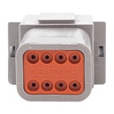 8W FEMALE HOUSE/LOCK