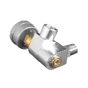 1/4" NPT Swivel Hose Fitting with Flow Control and Gauge