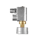 1/4" NPT Swivel Hose Fitting with Flow Control and Gauge
