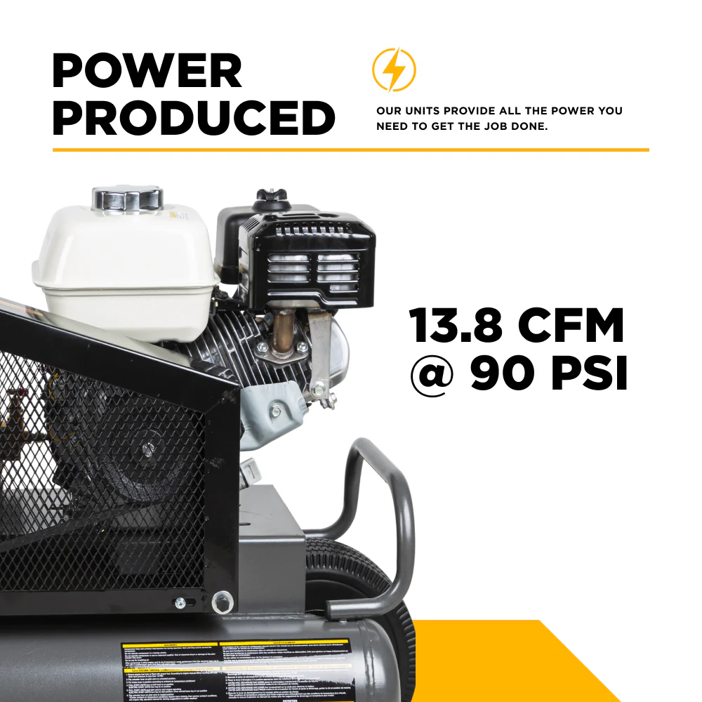 Gas Air Compressor with Honda GX200 Engine