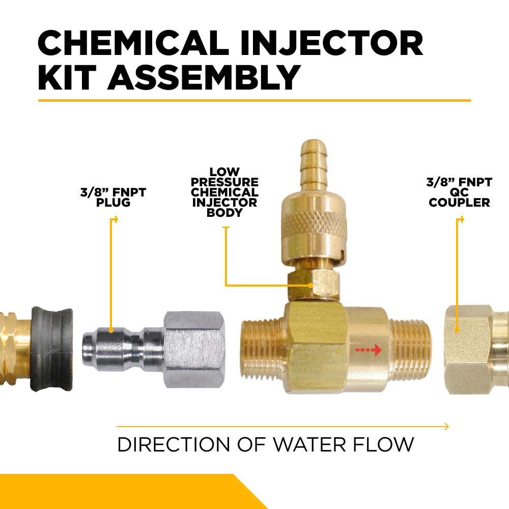 3/8" Low Pressure Chemical Injector
