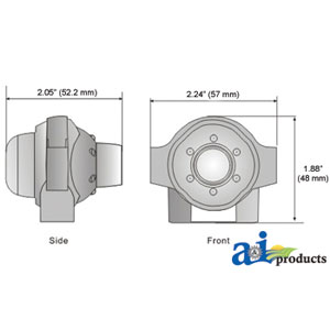 CabCAM Camera, Ball Swivel, 110 Deg, 1/3" Color CCD W/ IR, For Wired System