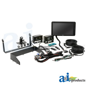 CabCAM High Definition 10" QUAD Video System, Touch Screen with 2 Cameras.