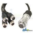 CabCAM Short 4 Way Splitter, Camera End. 46" Lomg. 