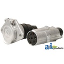 CabCAM Trailer Cable Kit, 7 Pin Coiled, Aluminum Connectors, 2 Camera Capability.