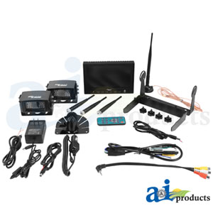 CabCAM 7" Video System. Includes 2 Wireless Cameras.