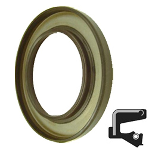 Lip Seal; 1-3/8" Shaft Dia; 2-1/2" Housing Bore; 0.328" Nominal Width; Nitrile Lip; Solid Seal