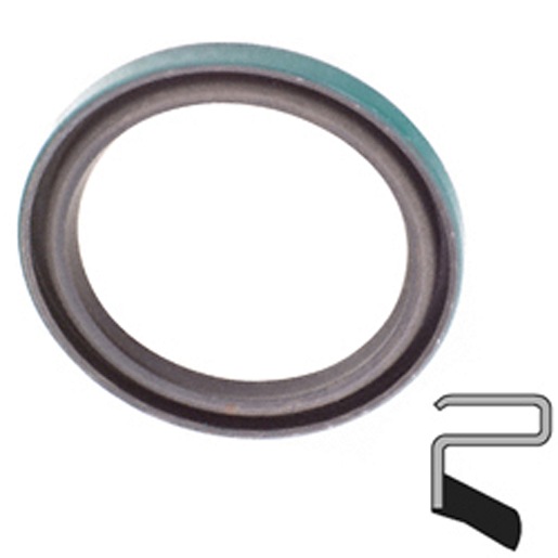 Lip Seal; 1-3/4" Shaft Dia; 3" Housing Bore; 1/4" Nominal Width; Nitrile Lip; Solid Seal