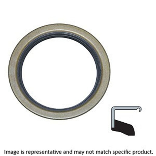 Oil Seal; 1" Shaft Dia; 3-1/8" Housing Bore; 3/16" Nominal Width; Nitrile Lip; Solid Seal