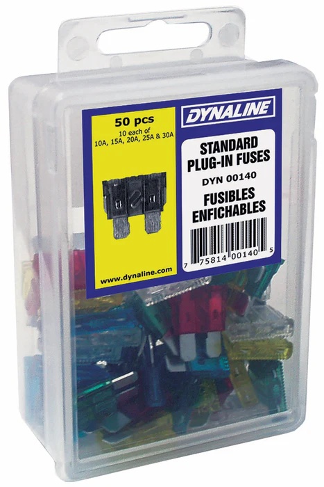 Standard Plug In Fuses, 50 Pieces