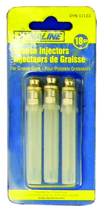Grease Injectors (3 pcs), Standard 18 Gauge