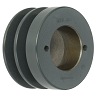 Transmission Pulley; 2 Grooves; 3.05" Outside Diameter; Bushed; H Bushing Series; 3L | 4L | A Belt Series