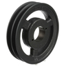 Transmission Pulley; 2 Grooves; 5.95" Outside Diameter; Bushed; H Bushing Series; 3L | 4L | A Belt Series