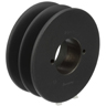 Transmission Pulley; 2 Grooves; 4-1/4" Outside Diameter; Bushed; H Bushing Series; 4L | A | 5L | B Belt Series