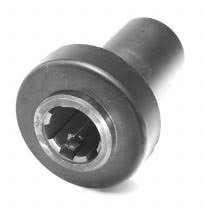 Splined PTO Adapter; Qwik-D-Tach; Female Small 1000 x Male Small 1000 