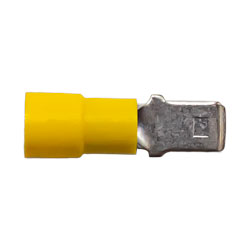 12-10 AWG .250 Vinyl Male Quick Connectors