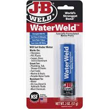 WaterWeld Epoxy, 2 oz., Stick, Off-White