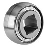 Ball Bearing; Single Row; 1.25" ID X 3.376" OD X 30.162MM Outer WD X 36.513MM Inner WD; 2 Seals; Square Bore