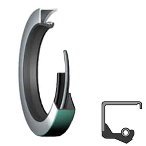 Lip Seal; 1-1/4" Shaft Dia; 2.441" Housing Bore; 1/4" Nominal Width; Nitrile Lip; Solid Seal