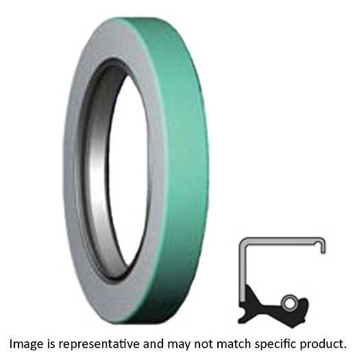 Lip Seal; 1-5/8" Shaft Dia; 2-3/8" Housing Bore; 5/16" Nominal Width; Nitrile Lip; Solid Seal