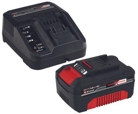 Power X-Change Battery & Charger Starter Kit 18V 4.0Ah, Einhell