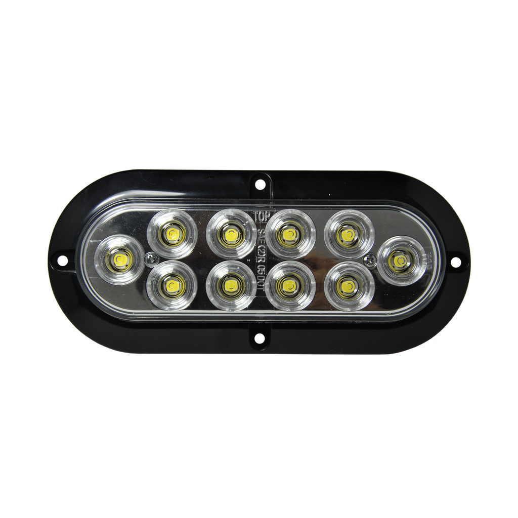 Surface Mount LED Oval BackUp Lamp - Clear