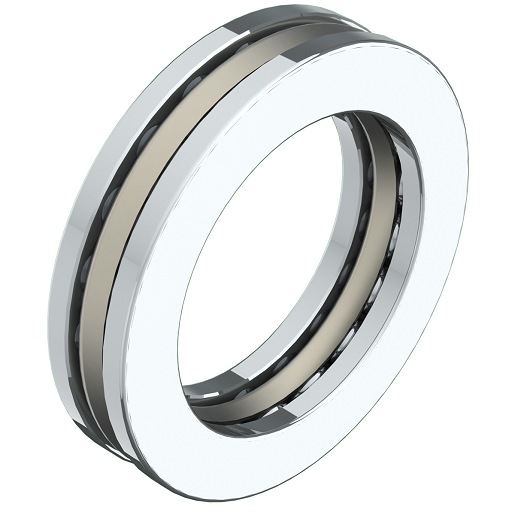 Thrust Ball Bearing; 40MM Bore 1; 42MM Bore 2; 60MM Outer Diameter; 13MM Height; Single Direction; Not Banded; Steel Cage; Non Precision Precision