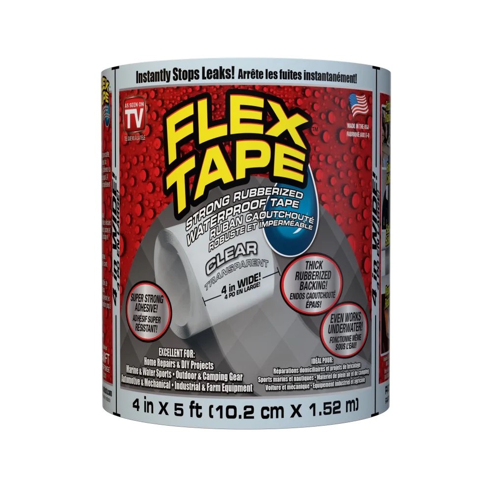 Flex Tape 4 inch x 5 ft. Tape in White