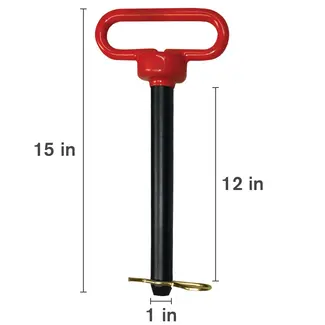 [BE-712HPR] Hitch Pin; 1" x 12"