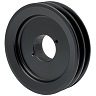 [2BK34H] Transmission Pulley; 2 Grooves; 3.55" Outside Diameter; Bushed; H Bushing Series; 4L | A | 5L | B Belt Series