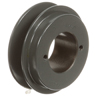 [BK34H] Transmission Pulley; 1 Groove; 3.55" Outside Diameter; Bushed; H Bushing Series; 4L | A | 5L | B Belt Series