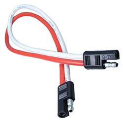 [MSC-1878-BP] 10 AWG 12" 2 Pin Trailer Connector