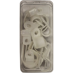 [MSC-7117-91] Light Duty and Heavy Duty Nylon Cable Clamp Combo Pack
