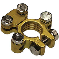 [MSC-891N-11] 6-1 AWG Negative Brass Battery Terminal with Accessory Capability