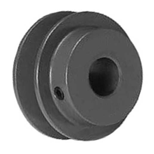[RBL-BK32-1/2] Transmission Pulley; 1/2" Bore; 1 Groove; 3.35" Outside Diameter; Finished Bore; No Bushing; 4L | A | 5L | B Belt Series