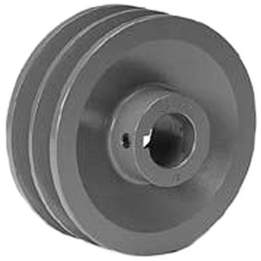[RBL-2BK30-1-1/8] Transmission Pulley; 1-1/8" Bore; 2 Grooves; 3.15" Outside Diameter; Finished Bore; 4L | A | 5L | B Belt Series