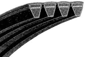 [JSN-4R5VX1900] "5V" series cogged v-belt, 190" outside measurement, 4 banded